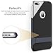 iPhone 7 Plus (5.5 inch) Case, ROCK MOOST [Royce Series] Dual Layer Shockproof Thin & Slim Case With Kickstand for iPhone 7 Plus (2016) (5.5inch) [Black / Navy Blue]