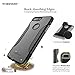 iPhone 8 Plus and 7 Plus Case, SaharaCase Protective Kit Bundled with [ZeroDamage Tempered Glass Screen Protector] Rugged Slim Fit Shockproof Bumper [Hard PC Back] Protection - Black Gray