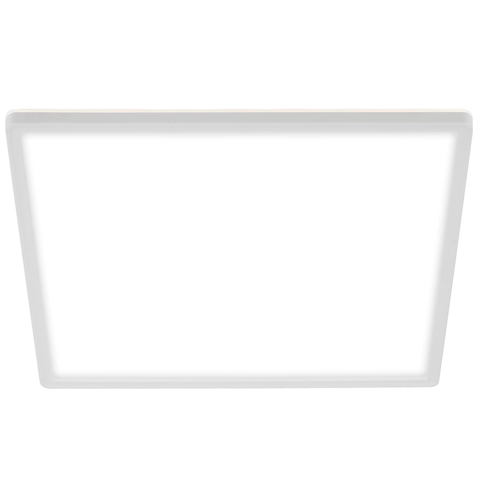 BRILONER Leuchten LED Panel, Ceiling Light, Ceiling Lamp Incl. Backlighting Effect, 22 Watts, 3, 000 Lumens, 4, 000 Kelvin, White, Square, 42x42cm