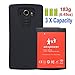 AexPower LG G4 [10000mAh] Extended Battery Replacement with Soft TPU Full Edge Protection Case (Up to 3X Extra Battery Power)- Black