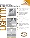 Light It! By Fulcrum, LED Wireless Motion Sensor Wall Sconce with Dimmer and Adjustable Timer, White
