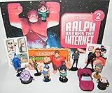 Ralph Breaks the Internet Movie Deluxe Party Favors Goody Bag Fillers Set of 15 with 12 Figures Featuring Classic and New Characters, Race Car, Tattoo, Sticker and More!