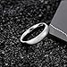 TIGRADE 4mm 6mm 8mm Titanium Ring Brushed Dome Silver Wedding Band Comfort Fit Size 4-14.5