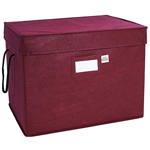 Christmas Ornament Storage Box with Adjustable AcidFree Dividers, 3