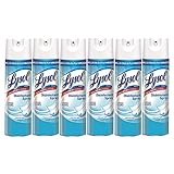Lysol LYS 6 Disinfectant Spray, Crisp Linen, 114oz (6X19oz), CLEAR