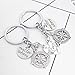 danjie 2pcs BBF Best Friends Key Chain Ring Set No Matter Where Compass Split Broken Heart Friendship Gift Unisex