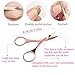 3 Pieces False Eyelashes Applicator Tool Eyelash Extension Tweezers Eyelashes Eyebrow Scissors Stainless Steel Fake Eyelashes Remover Clip Nipper (Rose Gold)
