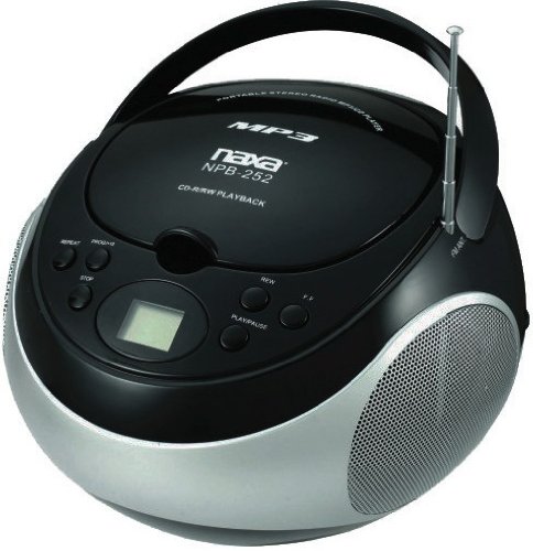 NAXNPB252BK-NAXA-NPB252BK-Portable-CD-MP3-Player-with-AM-FM-Stereo-Black