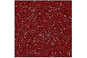 5 g Miyuki Delica Rocailles Seed Beads 11/0 (1.6 mm), Opaque Dark Red