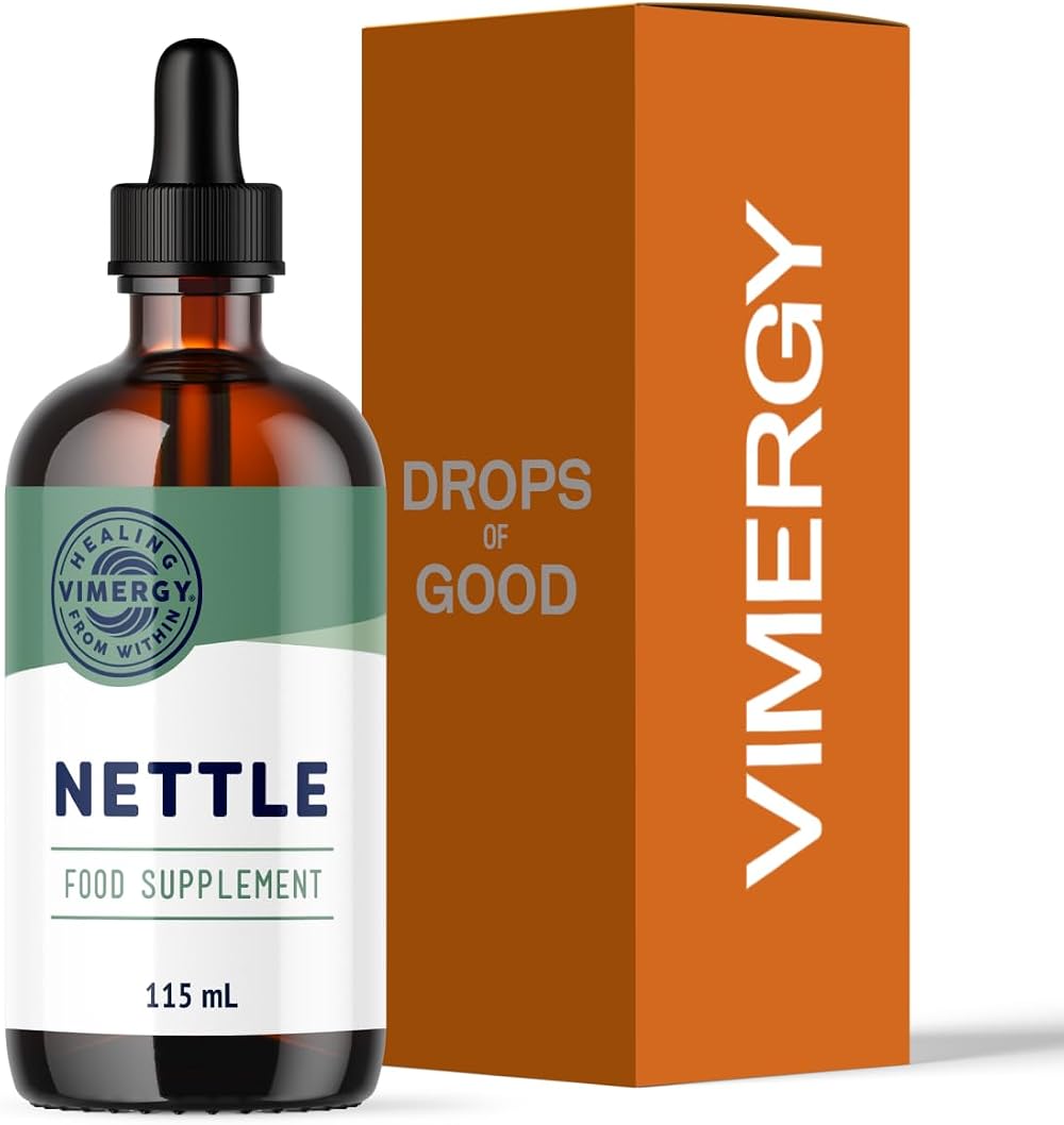 Vimergy Nettle 57 Servings Liquid Supplement Vegan Glycerin 115 ml