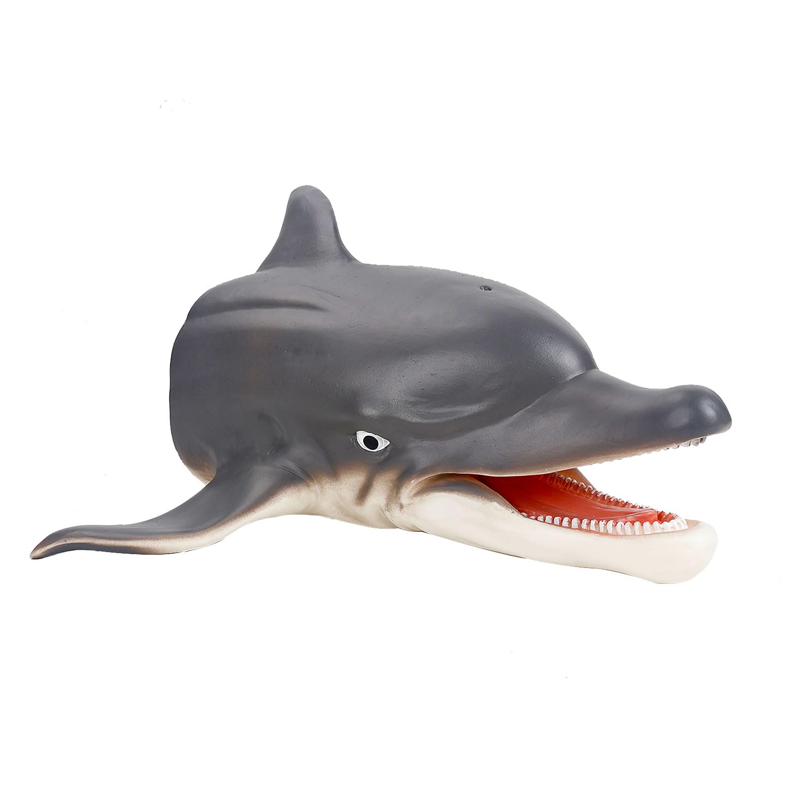 Andux Animal Hand Puppet Realistic Soft Rubber Interactive Role Play Hand Puppet Toys DWSO-01 (Dolphin)