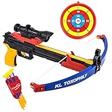 Toysery Kids Archery Bow and Arrow Toy Set with Target Military Toy Crossbow Outdoor Garden Fun Game.