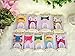 BSLINO® 5 Pairs 6-18 Months Cute Newborn Baby Girls Toddler Anti Slip Skid Slipper Foot Socks + Gift Bag + Gift Card, Stripes No-Show Crew Boat Socks Footsocks Sneakers, Length 9-15cm/3.54-5.9inch