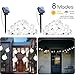 2-Pack Solar String Lights, 20FT 30 LED Crystal Globe Lights with 8 Light Modes, Waterproof Solar Powered Fairy Lights for Outdoor Garden Patio Backyard Xmas Holiday Party Decor, Pure White