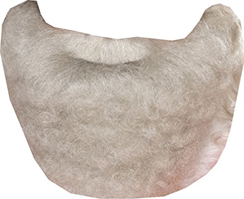 Men Christmas Fancy Party Santa Deluxe Santa Beard Pearl Grey Pack Of 6