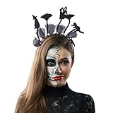 Lux Accessories Black Halloween Cutout Witch Bat Black Cat Costume Headband