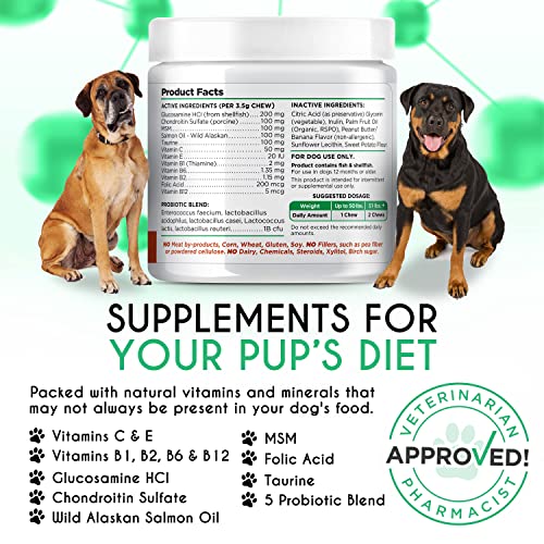 Balanced Breed Dog Vitamins and Supplements w/ Glucosamine for Dog