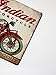 ERLOOD Metal Tin Sign Indian Motorcycle Retro Vintage Decor Metal Tin Sign 12 X 8