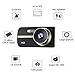Super HD 1080P Front + VGA Rear 290° Super Wide Angle Car Dash Cam with 4'' Large HD Screen, G-Sensor, Loop Recording, Parking Mode, Super Night Version etc. (Black)