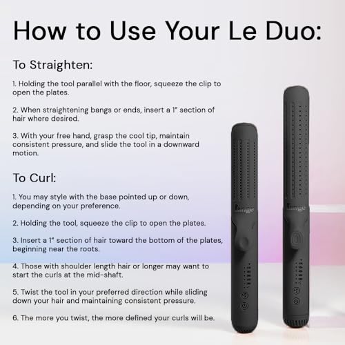 L'ANGE HAIR Le Duo Grande 360° Airflow Styler 2in1 Curling Wand