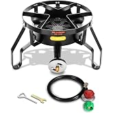 Concord Banjo 16&rdquo; Single Propane Burner; 200,000BTU 1 Burner Portable Gas Stove