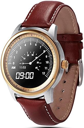 Lemfo Lem1 Smart Watch Bluetooth Wristwatch Full HD IPS Fitness Tracker for Android iOS (Gold)