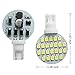 Debonauto 20 x T10 LED Light Bulb Super Bright 6000k 12v 4.8w 921 168 194 Trailer,Boat,RV,Iandscaping & Camper Interior Wedge 24-SMD(Pure White)