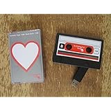 Cassette Tape USB Stick Flash Drive, 1 GB, 2.0 USB--Heart Design, Data Storage, Flash Drive, Jump Drive, Computer Data, Music Storage, Picture Storage