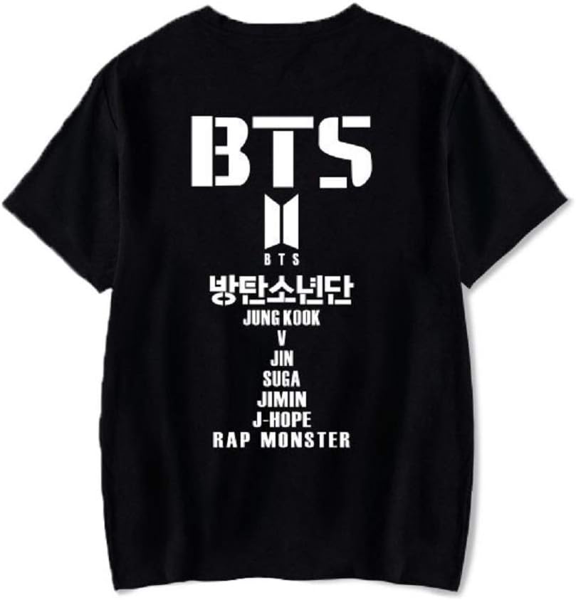 FridayLead BTS T-Shirt Kpop Bangtan Boys Collective Style Loose Short-Sleeved T-Shirt