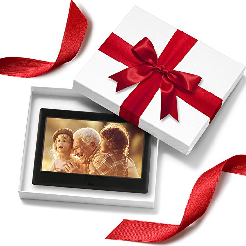 image for DBPOWER HD Digital Photo Frame IPS LCD Screen with Auto-Rotate/Calenda