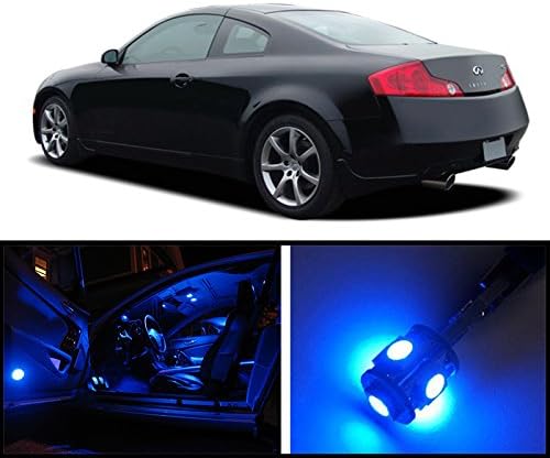 2003 - 2006 Infinite G35 Coupe Premium Blue LED Interior Package (9 Pieces)