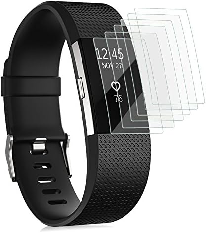Fitbit Charge 2 Screen Protector by Pronto USA, Ultra thin Tempered Glass Screen Protector