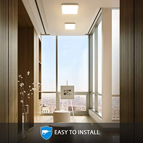 LED Deckenleuchte Bad, Oeegoo 15W 1500LM LED Deckenlampe, IP44 Wasserfest LED Badlampe, 4000K Neutralweiß Badleuchte für… – Bild 7