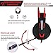 PC Gaming Headset with Mic Virtual 7.1 Surround Stereo Sound Headphone 50MM Loudhailer Gaming Headphones with LED Light Over Ear USB Headsets for PC / Mac / Laptop Gamer