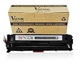 V4INK® 1-Pack Toner Cartridge Replacement for HP CB540A 125A for HP Color LaserJet CP1215 CP1515n CP1518ni (Black)