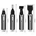 Nose Hair Trimmer, Professional Ear Hair Trimmer/Beard Trimmer/Sideburns Trimmer/Eyebrow Trimmer 4 in 1 Rechargeable Stainless Steel Waterproof Blade Personal Trimmer Kit for Men and Women