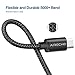 USB-C to USB-C Cable, Airecho 5Gbps USB C to USB C 3.1 Gen 1 ( 6.6ft / 2m) Nylon Braided Fast Sync Charging Cord for MacBook Pro, Chromebook Pixel, Samsung Galaxy S8 S8+ and more - Black