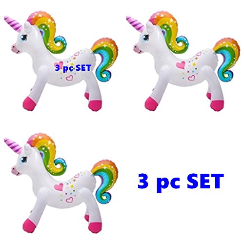 (set of 3) Rainbow Unicorn - 24