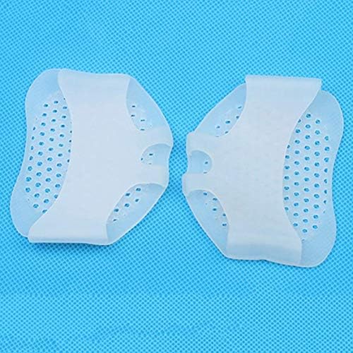 TOPHAVEN PassionIn Soft Silicon Gel Half Toe Sleeve Forefoot Pads for Pain Relief Heel Front Socks Silicone Gel Socks