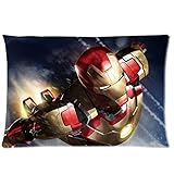 Personalized Pillow Case Iron Man Rectangle Pillow Cases 20X30(One Side Printing)