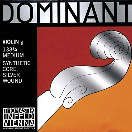 Dr Thomastik-Infeld 133.34 Dominant Violin String, Single G String, 133, 3/4 Size, Silver Wound