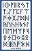 Aleks Melnyk No.35 Metal Stencil, Elder Futhark Runes, Ancient Alphabet, Sigil Magic Alphabet 1 PC, Template for Wood Burning, Pyrography Engraving, Wicca Stencil, Bookmark