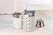 Sea Team 19.7 Inches Large Sized Waterproof Coating Ramie Cotton Fabric Folding Laundry Hamper Bucket Cylindric Burlap Canvas Storage Basket with Stylish Stars Design (19.7