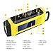 Esky Emergency Radios Hand Crank Solar Charge Radio Weather Radio AM/FM/ NOAA Radio with 2000mAh Rechargeable Battery,3W Flashlight and Loudly Alarm（Yellow） ES-CR03 (ESCR03)