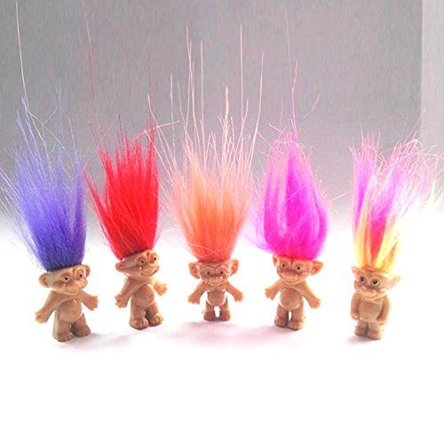 10Pcs/lot Random vintage trolls Lucky Doll Mini Figures Toy 1\