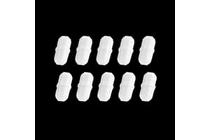 SWANSOFT 10 Pcs 10mm/0.39' Magnetic Stirrer Mixer Stir Bar, High Temperature PTFE Magnetic Stir Bar, Laboratory Bar