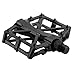 Chollima Aluminum Alloy Bicycle Pedals Road Bike Pedals for BMX MTB Cycling 9/16 Inch Black