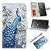 UrSpeedtekLive Galaxy S9 Case, Galaxy S9 Wallet Case Folio Flip Premium PU Leather Case Cover with Card Holder Slot Pockets, Wrist Strap, Magnetic Closure for Samsung Galaxy S9 (2018)- Peacock