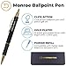 Dayspring Pens Personalized Monroe Black Ballpoint Pen | Custom Engraved with 18k Gold Accents | Ideal for Graduations, Promotions, Corporate Gifts & Birthdays | Medium Point