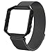 Wearlizer Compatible for with Fitbit Blaze Watch Band Replacement Stainless Steel Bracelet Strap